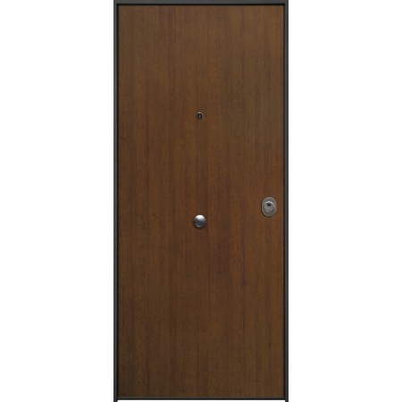 Portone Blindato per Interno Classe 4 Liscio Colore Noce Medio