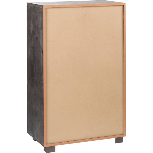 Como Nero Noce 6 Cassetti 110 cm Cassettiera Settimino Camera Ufficio