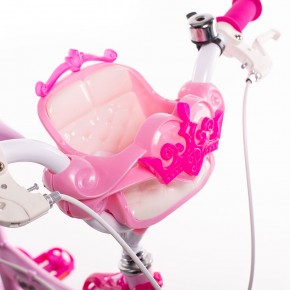 Bicicletta da Bambina Princess Ruota 14 Pollici Bici con Rotelle Freni 2