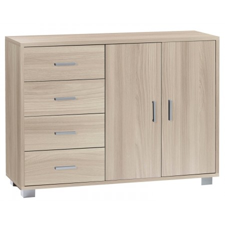 Madia Olmo Credenza Bassa Mobile 2 Ante 4 Cassetti Contenitore Salone