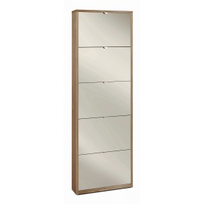 Scarpiera Slim Noce 5 Ante con Specchio Ribalta Porta Scarpe Salvaspazio