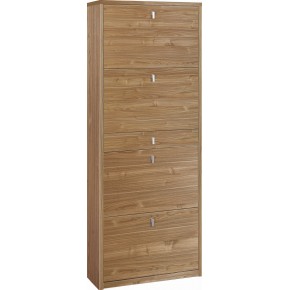 Scarpiera Slim Noce 4 Ante Ribalta Doppia con Cassetto Portascarpe Mobile