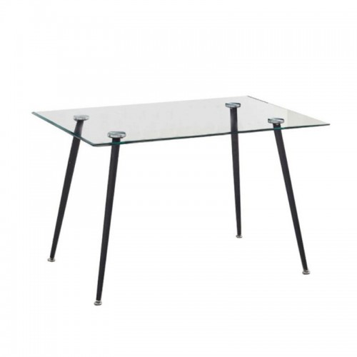 Tavolo in Vetro Cristallo 120x80 Rettangolare da Cucina Sala Pranzo