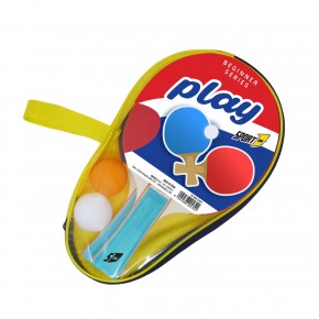 Set Ping Pong 2 Racchette 2 Palline Custodia Inclusa Tennis da Tavola 2