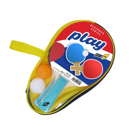 Set Ping Pong 2 Racchette 2 Palline Custodia Inclusa Tennis da Tavola