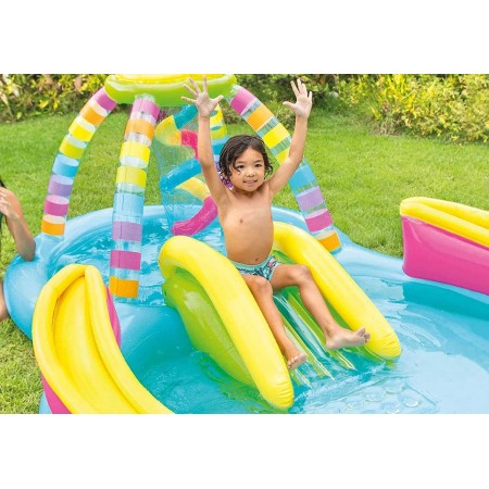 Parco Acquatico Colorato Palline Gonfiabile Piscina con Scivolo per Bimbi