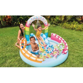 Parco Acquatico Colorato Gonfiabile Piscina con Palline per Bimbi Anelli 2
