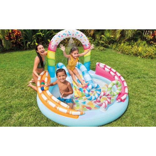 Parco Acquatico Colorato Gonfiabile Piscina con Palline per Bimbi Anelli