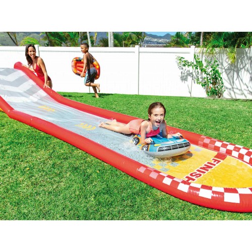 Gonfiabile per Bambini Scivolo Gioco Acquatico con Vasca da Giardino