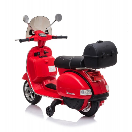 Piaggio Vespa PX 150 Rosso Moto Elettrica da Bambini a Batteria 12 V