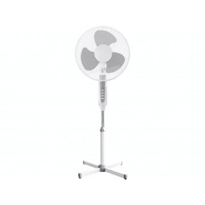 Ventilatore Oscillante Bianco Grigio Piantana Pavimento Pale Orizzontale