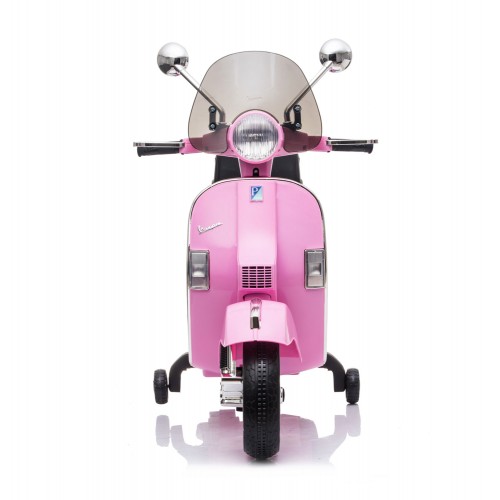 Moto Elettrica per Bambini Piaggio Vespa PX 150 Rosa a Batteria 12 V