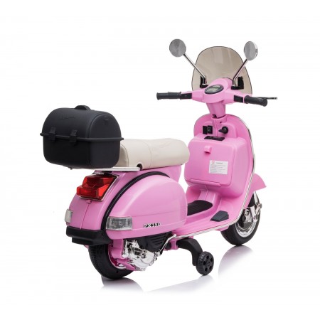 Moto Elettrica per Bambini Piaggio Vespa PX 150 Rosa a Batteria 12 V