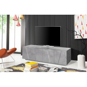Mobile Moderno Cemento Porta TV 160 Basso Soggiorno Anta Battente Credenza