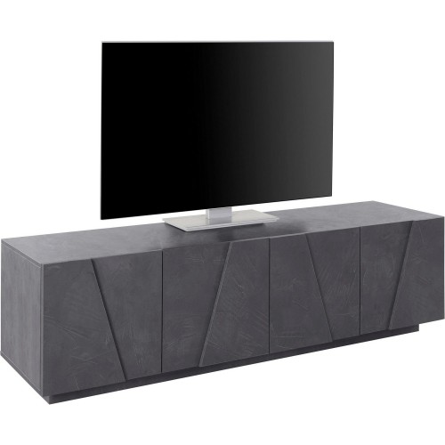 Moderno Porta TV Mobile Ardesia 160 Basso Soggiorno Anta Battente Credenza