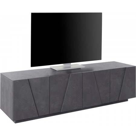 Moderno Porta TV Mobile Ardesia 160 Basso Soggiorno Anta Battente Credenza