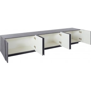 Mobile Moderno 240 Basso Porta TV Ardesia Soggiorno Anta Battente Credenza 2