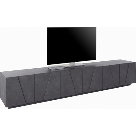 Mobile Moderno 240 Basso Porta TV Ardesia Soggiorno Anta Battente Credenza