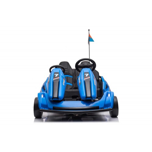 Macchina per Bambino Blu Go Kart Auto Elettrica Ruote a Batteria 24 V