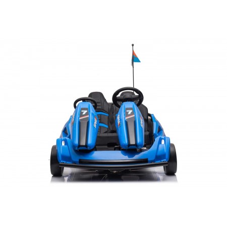 Macchina per Bambino Blu Go Kart Auto Elettrica Ruote a Batteria 24 V