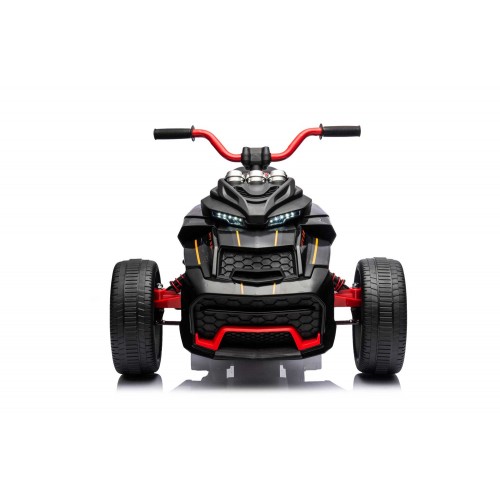 Macchina Bambino Mini Quad ATV 3.0 Elettrico Nero Cavalcabile a Batteria