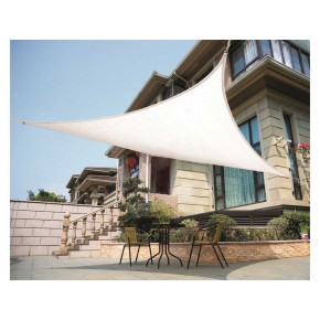 Tenda 5x5 a Vela Triangolare Parasole Ombreggiante Telo da Giardino Esterno
