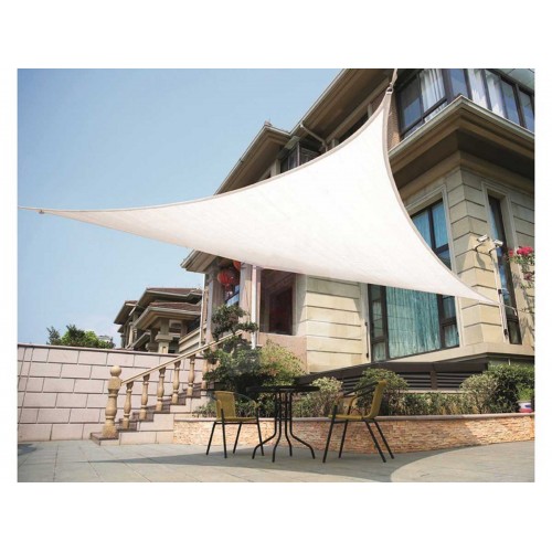 Tenda Ombreggiante a Vela 3x3 Triangolare Parasole Telo da Giardino Esterno