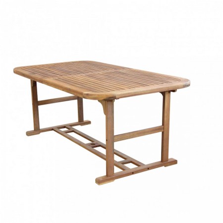 Tavolo 180x100 Allungabile in Legno da Giardino Rettangolare per Esterno