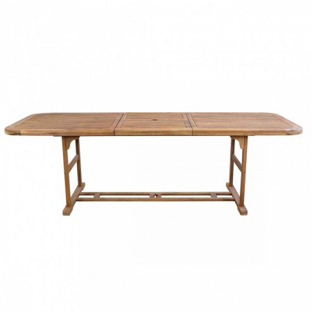 Tavolo 180x100 Allungabile in Legno da Giardino Rettangolare per Esterno