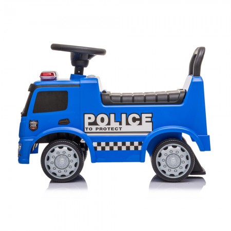 Macchina Cavalcabile Polizia a Spinta Senza Pedali per Bambini Ride On