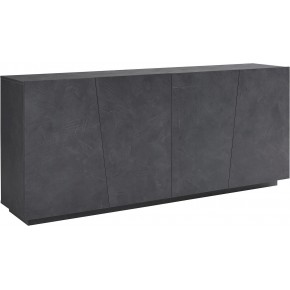 Mobile Ardesia 200 cm Basso con 4 Ante Credenza Moderna per Soggiorno 2