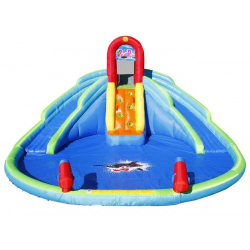 Gonfiabile per Bambini Acquatico Castello con Scivolo e Spruzzi Acqua