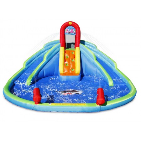 Gonfiabile per Bambini Acquatico Castello con Scivolo e Spruzzi Acqua