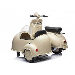 Piaggio Vespa con Sidecar Rosso Moto Elettrica da Bambini a Batteria 12 V 2