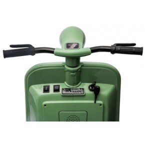 Piaggio Verde Vespa con Sidecar Moto Elettrica da Bambini a Batteria 12 V 2