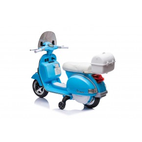Piaggio Vespa Full Napoli Blu Moto Elettrica da Bambini Batteria 12 V 2
