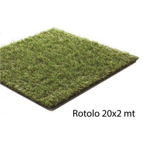 Tappeto di Manto Erboso Rotolo 20x2 Metri 35 mm Prato di Erba Sintetica