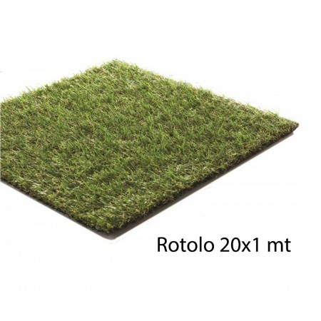 Tappeto di Manto Erboso Rotolo 20x1 Metri 35 mm Prato di Erba Sintetica