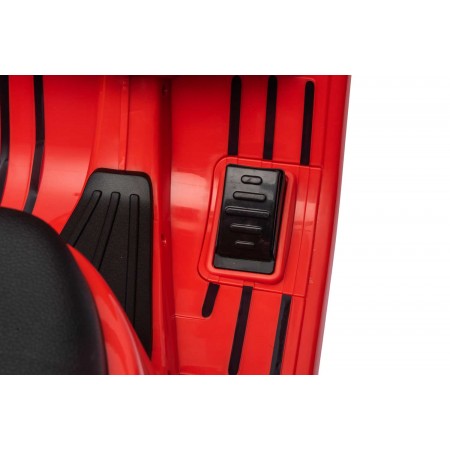 Piaggio Vespa con Sidecar Rosso Elettrica da Bambini a Batteria 6V
