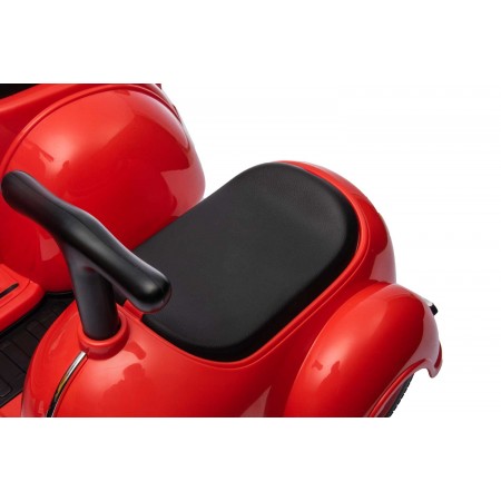 Piaggio Vespa con Sidecar Rosso Elettrica da Bambini a Batteria 6V