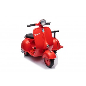 Piaggio Vespa con Sidecar Rosso Elettrica da Bambini a Batteria 6V 2