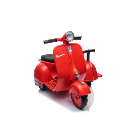 Piaggio Vespa con Sidecar Rosso Elettrica da Bambini a Batteria 6V