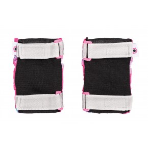 Set Protezioni Rosa per Bimbo Ginocchiere Gomitiere per Bicicletta XXS 2