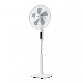 Ventilatore Oscillante con Telecomando Bianco a Piantana da Pavimento