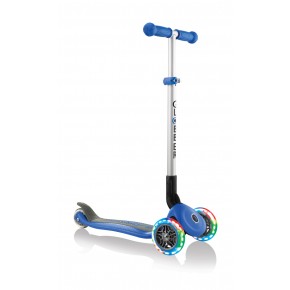 Monopattino con Luci per Bambino Blu max 50 kg Scooter Pieghevole