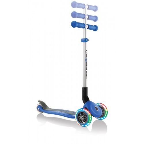 Monopattino con Luci per Bambino Blu max 50 kg Scooter Pieghevole