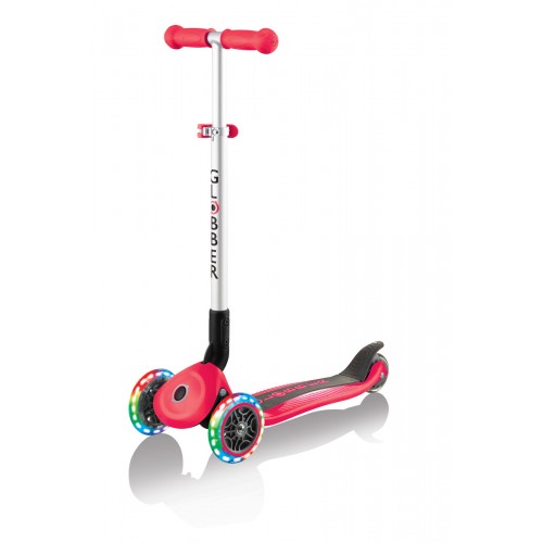 Monopattino Rosso con Luci Scooter Pieghevole per Bambino max 50 kg