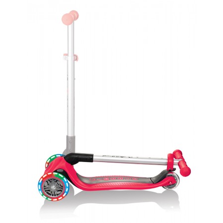 Monopattino Rosso con Luci Scooter Pieghevole per Bambino max 50 kg
