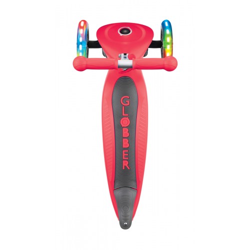 Monopattino Rosso con Luci Scooter Pieghevole per Bambino max 50 kg