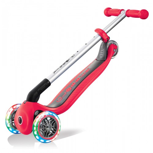Monopattino Rosso con Luci Scooter Pieghevole per Bambino max 50 kg